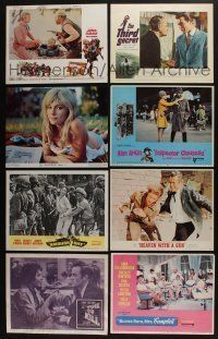 5a077 LOT OF 17 1960S SETS OF 8 LOBBY CARDS '60s complete sets from a variety of different movies!