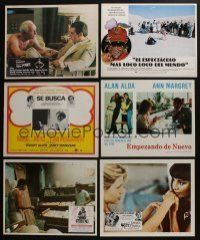 5a080 LOT OF 9 MEXICAN AND SPANISH/U.S. LOBBY CARDS '60s-70s great scenes from a variety of movies!