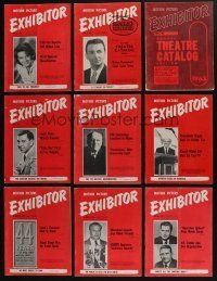 5a085 LOT OF 13 MOTION PICTURE EXHIBITOR 1962-63 EXHIBITOR MAGAZINES '60s info for theater owners