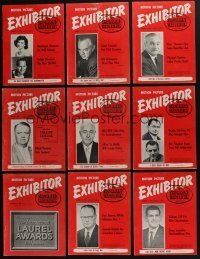 5a086 LOT OF 11 MOTION PICTURE EXHIBITOR 1960-61 EXHIBITOR MAGAZINES '60s info for theater owners
