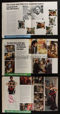5a139 LOT OF 7 PROMO BROCHURES '60s-70s great advertising from a variety of movies!