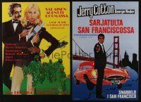 5a259 LOT OF 40 UNFOLDED FINNISH POSTERS '60s-70s different images from a variety of movies!