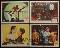 5a035 LOT OF 4 1940s MGM LOBBY CARDS '40s On the Town, Any Number Can Play, Malaya, Luxury Liner!
