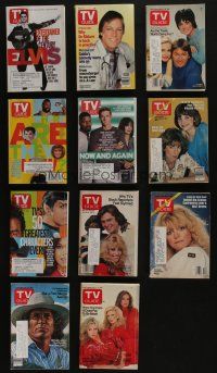 5a182 LOT OF 11 TV GUIDE MAGAZINES '81-00 Elvis Presley, 50 greatest characters & more!