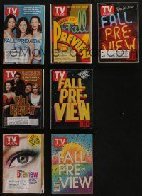 5a187 LOT OF 7 TV GUIDE FALL PREVIEW ISSUE MAGAZINES '84-03 great articles about upcoming shows