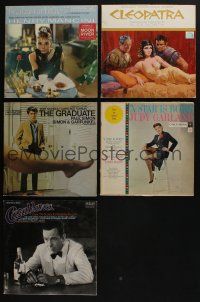 5a173 LOT OF 5 VINYL RECORDS '60s Breakfast at Tiffany's, Graduate, Cleopatra, A Star is Born!