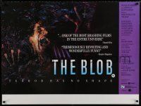 5b170 BLOB British quad '88 Kevin Dillon, Shawnee Smith, Chuck Russell sci-fi remake!