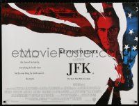5b215 JFK British quad '91 directed by Oliver Stone, Kevin Costner as Jim Garrison!