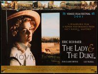 5b216 LADY & THE DUKE British quad '01 Eric Rohmer's L'anglaise et le duc, Lucy Russell!