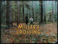5b222 MILLER'S CROSSING British quad '89 Coen Brothers, Gabriel Byrne, John Turturro