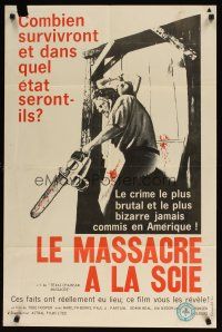 5b008 TEXAS CHAINSAW MASSACRE French Canadian '74 Tobe Hooper cult classic slasher horror!