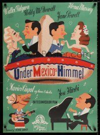 5b648 HOLIDAY IN MEXICO Danish '49 romantic art of Walter Pidgeon, Jane Powell & Ilona Massey!