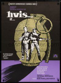 5b649 IF Danish '69 introducing Malcolm McDowell, directed by Lindsay Anderson, Stevenov art!