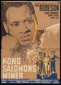5b661 KING SOLOMON'S MINES Danish '37 Paul Robeson, different A. Rodiant artwork!