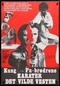 5b664 KUNG FU BROTHERS IN THE WILD WEST Danish '73 wild martial arts images!