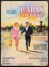 5b692 PARIS IN THE MONTH OF AUGUST Danish '66 different art of Aznavour & Hampshire running!