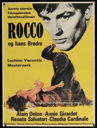 5b704 ROCCO & HIS BROTHERS Danish '61 Luchino Visconti's Rocco e I Suoi Fratelli, Alain Delon!