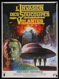 5b408 STARSHIP INVASIONS French 23x32 '77 wacky aliens who are advanced beyond our imagination!