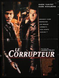 5b429 CORRUPTOR French 16x21 '99 cool image of Chow Yun-Fat & Mark Wahlberg in action!