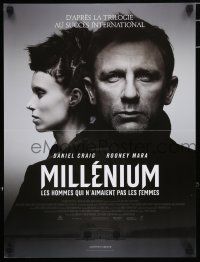 5b444 GIRL WITH THE DRAGON TATTOO French 16x21 '11 Daniel Craig, sexy Rooney Mara in title role!