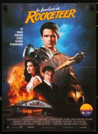 5b485 ROCKETEER French 15x20 '91 Bill Campbell in title role, sexy Jennifer Connelly, Dalton!
