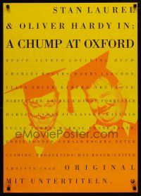 5b014 CHUMP AT OXFORD German R90s great image of Laurel & Hardy wearing cap and gown!