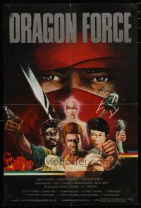 5b003 POWERFORCE Hong Kong '82 Dragon Force, Alex Ma kung fu artwork of Bruce Baron & Bruce Li!