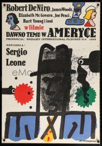 5b326 ONCE UPON A TIME IN AMERICA Polish 27x38 '86 Robert De Niro, Sergio Leone, Mlodozeniec art!