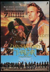 5b005 DANCES WITH WOLVES Swedish '90 Kevin Costner & Native American Indians, different images!