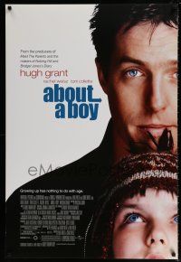 5c022 ABOUT A BOY DS 1sh '02 Hugh Grant, Toni Collette, growing up has nothing to do with age!
