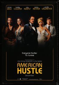 5c063 AMERICAN HUSTLE teaser DS 1sh '13 Christian Bale, Cooper, Amy Adams, Jennifer Lawrence!