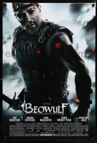5c102 BEOWULF advance DS 1sh '07 Robert Zemeckis directed, Anthony Hopkins, Ray Winstone!