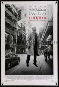 5c111 BIRDMAN photo style DS 1sh '14 Michael Keaton levitating in New York City, Galifianakis!