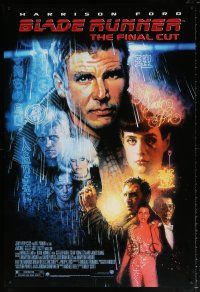 5c112 BLADE RUNNER DS 1sh R07 Ridley Scott sci-fi classic, art of Harrison Ford by Drew Struzan!