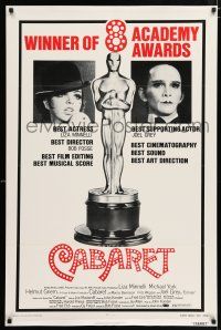 5c137 CABARET awards 1sh '72 singing & dancing Liza Minnelli in Nazi Germany, Joel Grey!
