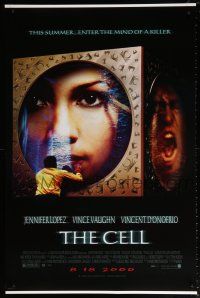 5c146 CELL large cube style advance DS 1sh '00 Jennifer Lopez enters the mind of a killer!