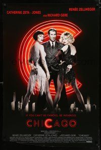 5c148 CHICAGO int'l DS 1sh '02 Renee Zellweger & Catherine Zeta-Jones, Richard Gere!