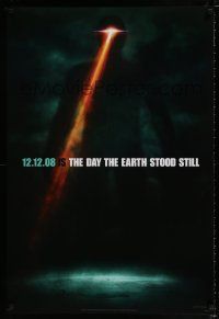 5c193 DAY THE EARTH STOOD STILL style B teaser DS 1sh '08 Keanu Reeves, cool sci-fi image!