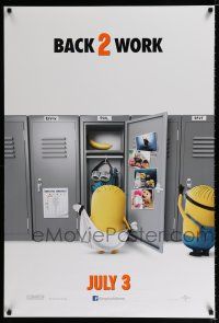 5c202 DESPICABLE ME 2 locker room style advance DS 1sh '13 wacky image from animated family comedy!