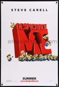 5c200 DESPICABLE ME Summer style advance DS 1sh '10 Steve Carell, cute CGI, cool title treatment!