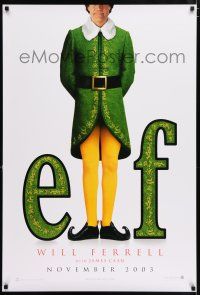 5c230 ELF teaser 1sh '03 Jon Favreau directed, James Caan & Will Ferrell in Christmas comedy!