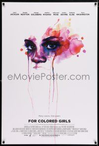 5c270 FOR COLORED GIRLS advance DS 1sh '10 Janet Jackson, Thandie Newton, cool artwork!