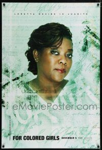 5c275 FOR COLORED GIRLS teaser DS 1sh '10 cool image of Loretta Devine as Juanita!