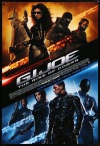 5c284 G.I. JOE THE RISE OF COBRA advance 1sh '09 Channing Tatum, Dennis Quaid, image of cast!