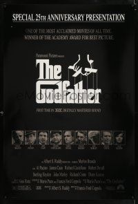 5c293 GODFATHER foil heavy stock 1sh R97 Marlon Brando & Al Pacino in Coppola's crime classic!