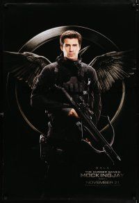 5c355 HUNGER GAMES: MOCKINGJAY - PART 1 teaser DS 1sh '14 image of Liam Hemsworth as Gale!