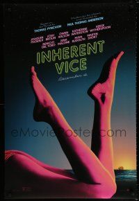 5c392 INHERENT VICE teaser DS 1sh '14 Joaquin Phoenix, Brolin, Wilson, sexy image of legs on beach