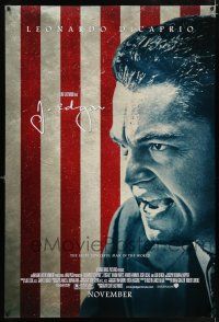 5c413 J. EDGAR advance DS 1sh '11 Leonardo DiCaprio in title role, cool American flag design!