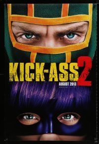 5c426 KICK-ASS 2 teaser DS 1sh '13 Aaron Taylor-Johnson, Chloe Grace Moretz, action heroes!