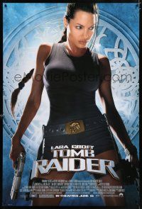 5c433 LARA CROFT TOMB RAIDER advance 1sh '01 sexy Angelina Jolie, from popular video game!
